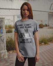 I have plans with my dog Smooth Collie Classic T-Shirt apparel-classic-tshirt-lifestyle-18