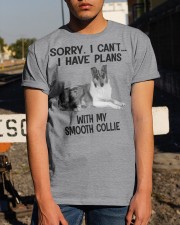 I have plans with my dog Smooth Collie Classic T-Shirt apparel-classic-tshirt-lifestyle-29
