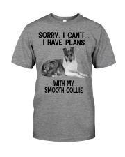 I have plans with my dog Smooth Collie Premium Fit Mens Tee tile