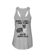 I have plans with my dog Smooth Collie Ladies Flowy Tank tile