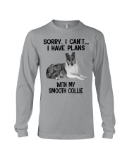I have plans with my dog Smooth Collie Long Sleeve Tee tile