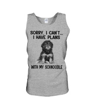 I have plans with my dog Schnoodle Unisex Tank tile