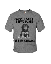 I have plans with my dog Schnoodle Youth T-Shirt tile
