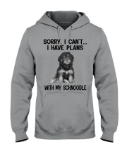 I have plans with my dog Schnoodle Hooded Sweatshirt tile