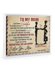 Daughter To Mom I Am Forever Grateful For All Floating Framed Canvas Prints White tile