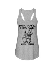 I have plans with my dog Norfolk Terrier Ladies Flowy Tank tile
