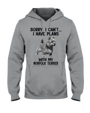 I have plans with my dog Norfolk Terrier Hooded Sweatshirt tile