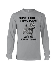 I have plans with my dog Norfolk Terrier Long Sleeve Tee tile