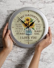 You Are My Sun My Moon Mom To Daughter Wall Clock aos-wall-clock-lifestyle-front-02