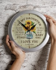 You Are My Sun My Moon Mom To Daughter Wall Clock aos-wall-clock-lifestyle-front-07