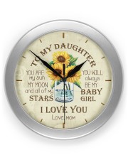 You Are My Sun My Moon Mom To Daughter Wall Clock front