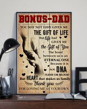 Bonus Dad Thank you for loving me as your own 11x17 Poster lifestyle-poster-2