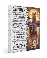 I Closed My Eyes For But A Moment Dad To Daughter 11x14 Gallery Wrapped Canvas Prints front