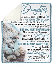 My Little Girl Yesterday Friend Today To Daughter Sherpa Fleece Blanket tile