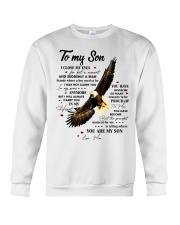 I Close My Eyes For But A Moment Eagle Mom To Son Crewneck Sweatshirt tile