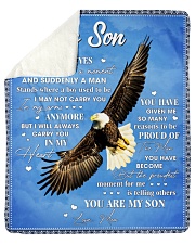 I Close My Eyes For But A Moment Eagle Mom To Son Sherpa Fleece Blanket tile