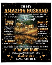 If I Could Give You One Thing Hunting To Husband Fleece Blanket - 50" x 60" front