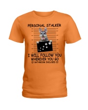 Personal Stalker Schnauzer Ladies T-Shirt tile