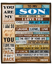 Never Forget I Love U Mom To Son Fleece Blanket - 50" x 60" front