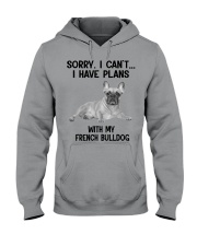 I have plans with my dog French Bulldog Hooded Sweatshirt tile