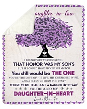 I Didn't Get To Choose You Mom To Daughter In Law Sherpa Fleece Blanket tile