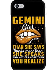 Zodiac Gemini Girl Knows More Than She Says Phone Case tile