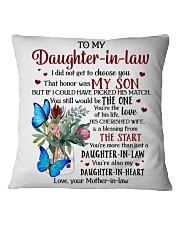 I Did Not Get To Choose You To Daughter In Law Square Pillowcase tile