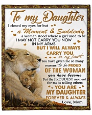 I Closed My Eyes For But A Moment Mom To Daughter Fleece Blanket - 50" x 60" front