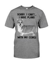 I have plans with my dog Corgi Premium Fit Mens Tee tile