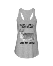 I have plans with my dog Corgi Ladies Flowy Tank tile