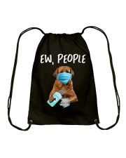 Ew People Dog Wearing A Face Mask Tosa Inu Drawstring Bag tile