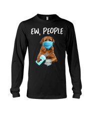 Ew People Dog Wearing A Face Mask Tosa Inu Long Sleeve Tee tile