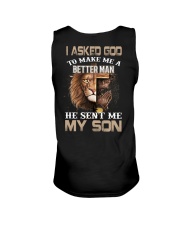 I Asked God To Make Me A Better Man Unisex Tank tile