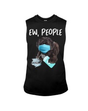 Ew People Dog Wearing A Face Mask Schnoodle Sleeveless Tee tile