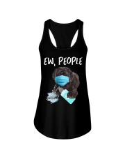 Ew People Dog Wearing A Face Mask Schnoodle Ladies Flowy Tank tile