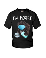 Ew People Dog Wearing A Face Mask Schnoodle Youth T-Shirt tile