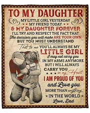 My Little Girl Yesterday Dad To Daughter Fleece Blanket - 50" x 60" front