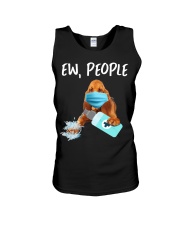 Ew People Dog Wearing A Face Mask Bloodhound Unisex Tank tile