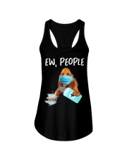 Ew People Dog Wearing A Face Mask Bloodhound Ladies Flowy Tank tile
