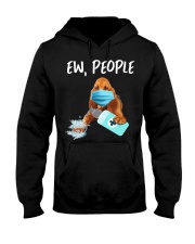 Ew People Dog Wearing A Face Mask Bloodhound Hooded Sweatshirt tile