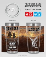 So Much Of Me Is Made From What I Learned To Dad 20oz Tumbler aos-20oz-tumbler-lifestyle-front-60