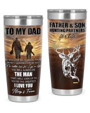 So Much Of Me Is Made From What I Learned To Dad 20oz Tumbler front