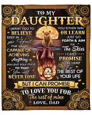 I Want U To Believe In Your Heart Dad To Daughter Fleece Blanket - 50" x 60" front