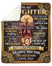 I Want U To Believe In Your Heart Dad To Daughter Sherpa Fleece Blanket tile