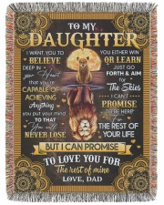 I Want U To Believe In Your Heart Dad To Daughter 60x80 - Woven Blanket tile