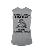 I have plans with my dog Yorkshire Terrier Sleeveless Tee tile