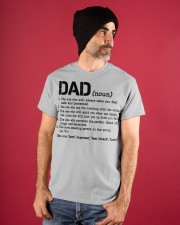The Definition Of A Dad Classic T-Shirt apparel-classic-tshirt-lifestyle-front-89