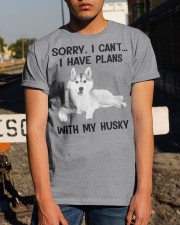 I have plans with my dog Husky Classic T-Shirt apparel-classic-tshirt-lifestyle-29