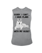 I have plans with my dog Husky Sleeveless Tee tile