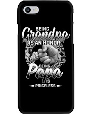 Being Grandpa Is An Honor Being Papa Is Priceless Phone Case tile